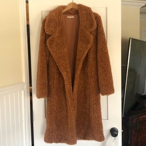 Tularosa long teddy jacket